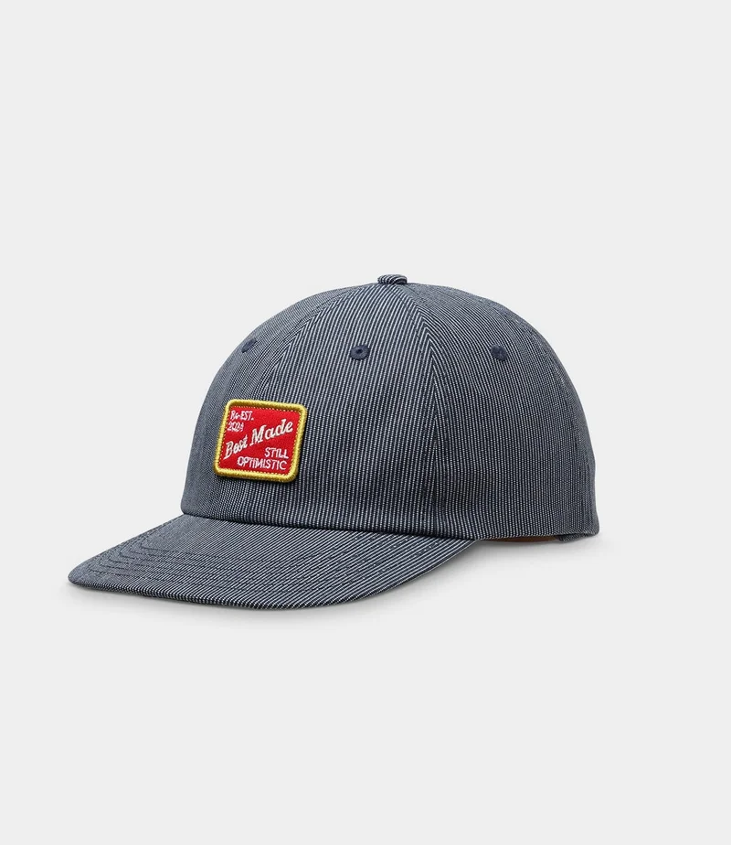 Image of Small Stripe Indigo Ball Cap