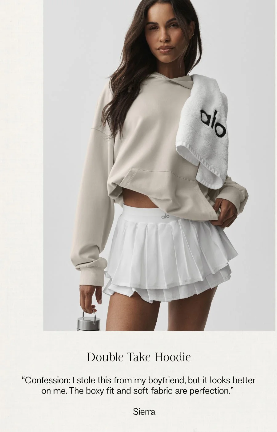 Double Take Hoodie. 'Confession: I stole this from my boyfriend, but it looks better on me. The boxy fit and soft fabric are perfection.' - Sierra