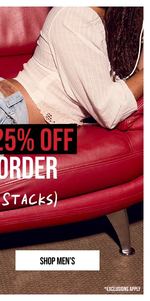 Extra 25% off Shop Men's