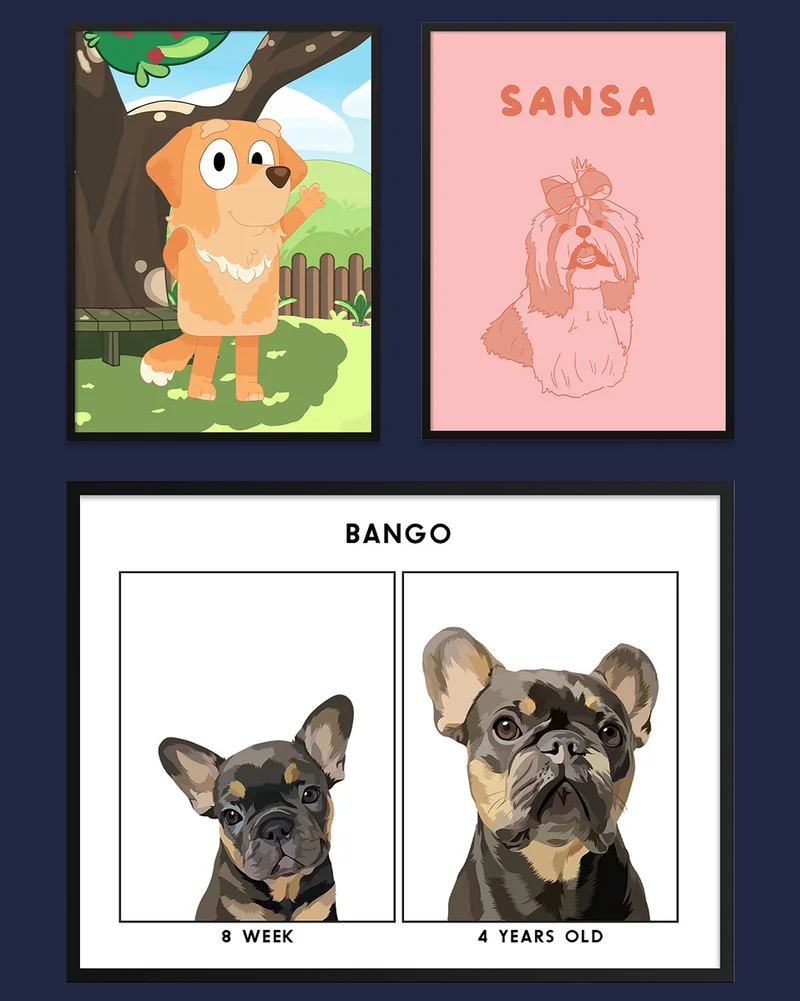 Portrait mock ups of new styles