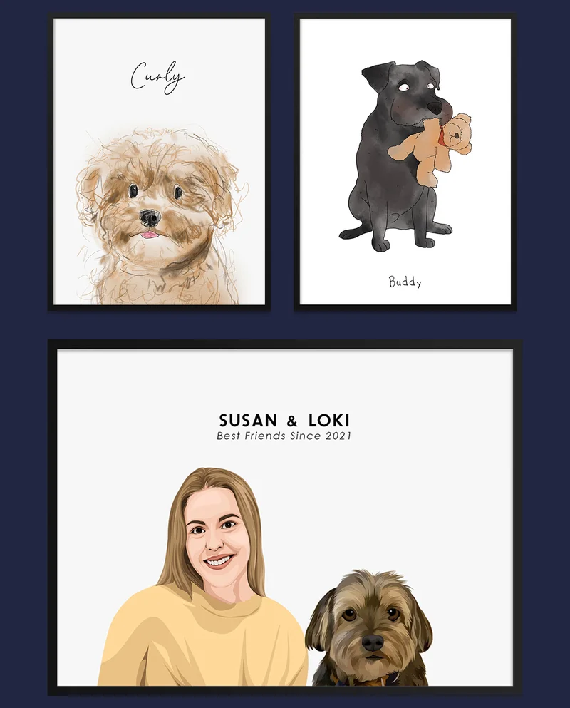 Portrait mock ups of new styles