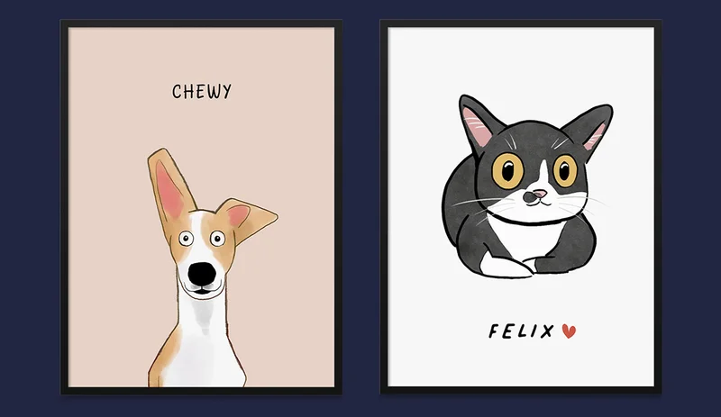 Portrait mock ups of new styles