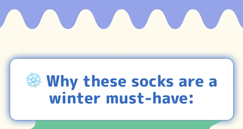 ❄️ Why these socks are a winter must-have: