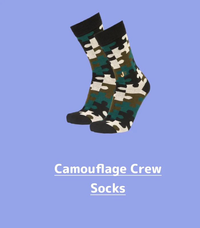 Camouflage Crew Socks