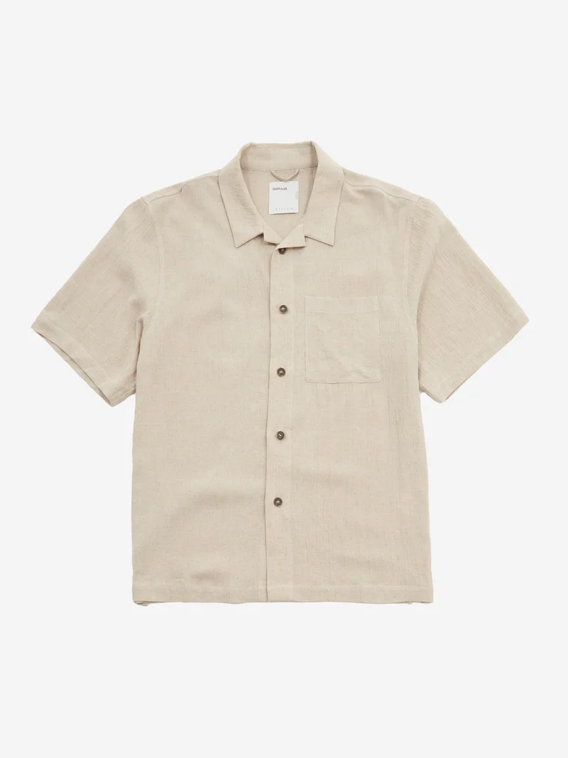 Image of Satta Paseo Linen Shirt - Raw Ecru