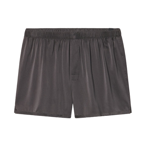 Lunya Men's Meditative Grey Washable Silk Boxer