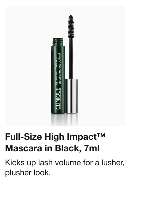 Full-Size High Impact™ Mascara in Black, 7ml | Kicks up lash volume for a lusher, plusher look.