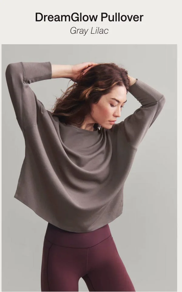 DreamGlow Pullover: Gray Lilac