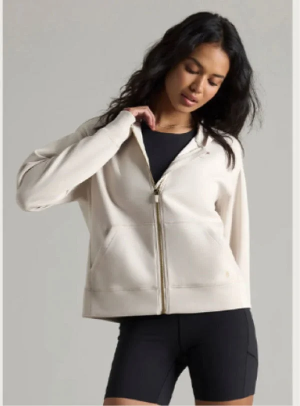 DreamGlow Full Zip Hoodie: Sand