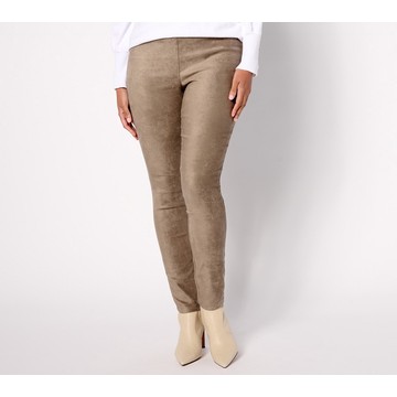 NYDJ Suede Pull On Basic Leggings -Saddlewood