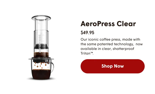 AeroPress Clear coffee maker