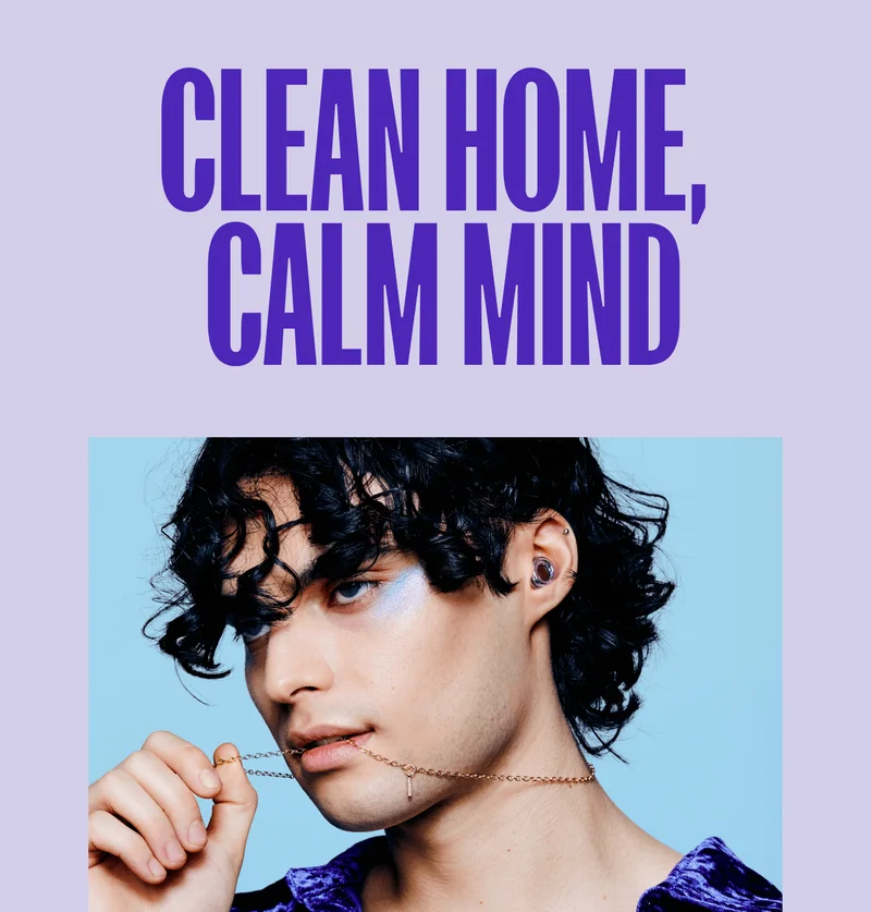 A man wearing Loop earplugs looks off camera.
