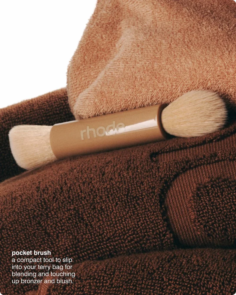pocket brush​ - a compact tool to slip into your Terry Bag for blending and touching up bronzer and blush. ​