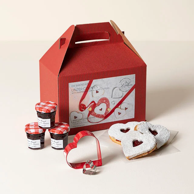 DIY Heart-Shaped Linzer Cookie Baking Kit