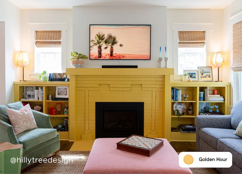 Living room featuring Golden Hour