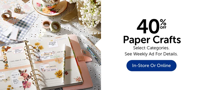 40% Off Paper Crafts