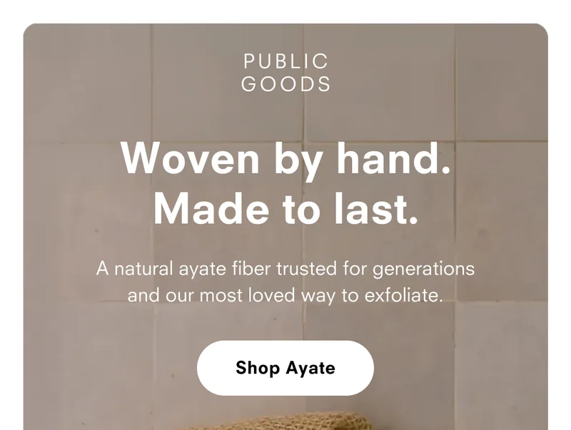 Woven by hand. Made to last.