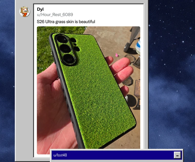 Dyl on Reddit: "S26 Ultra grass skin is beautiful"