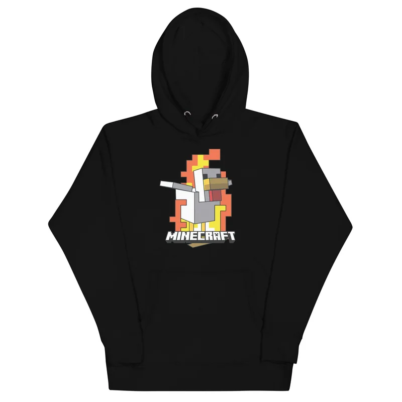 Image of Fire Chicken Adult Hoodie