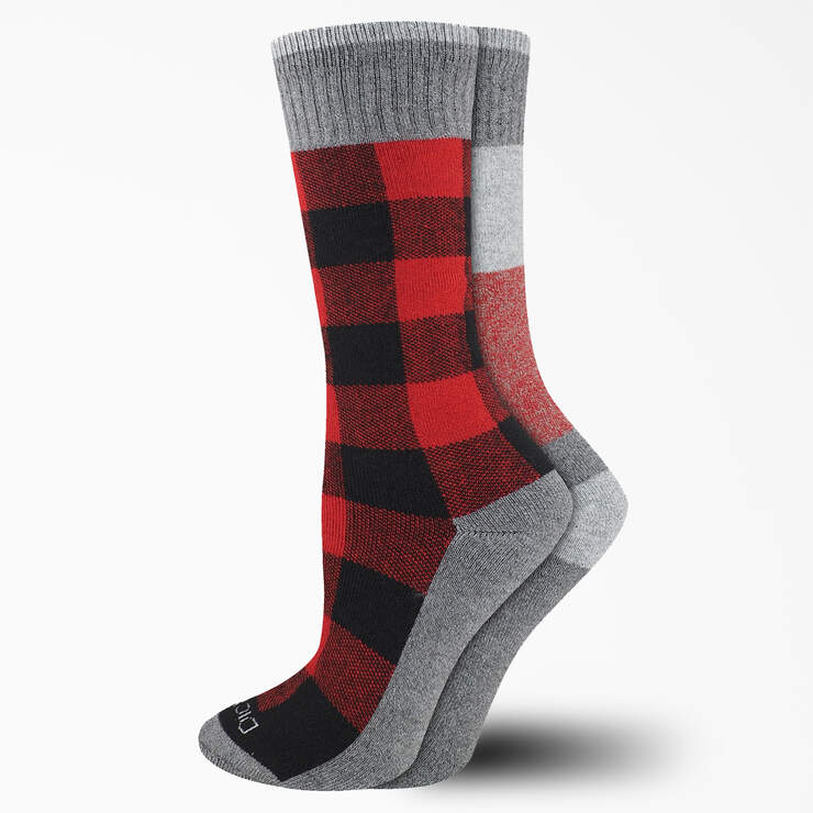 Women's Thermal Plaid Crew Socks