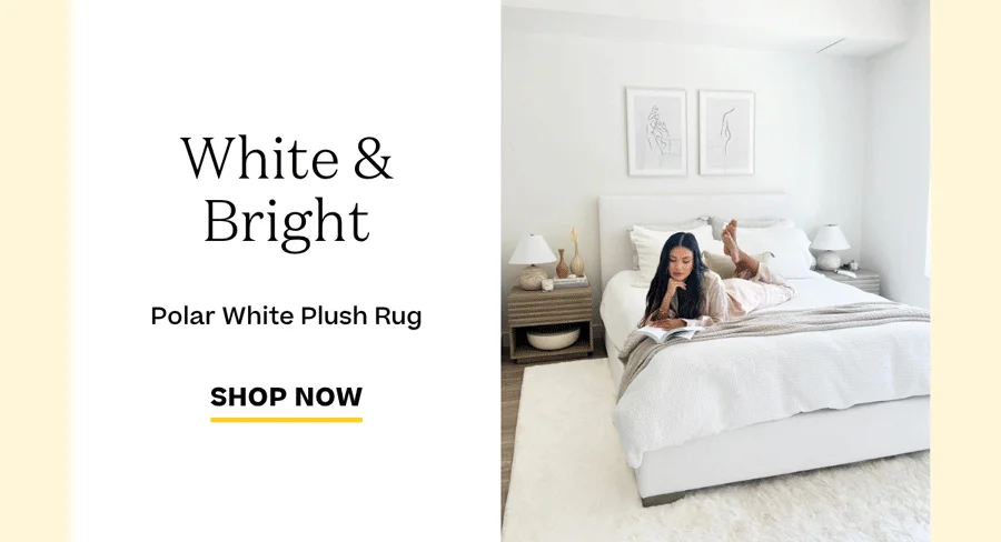 Polar White Plush Rug