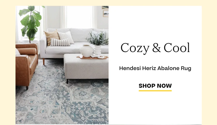 Hendesi Heriz Abalone Rug