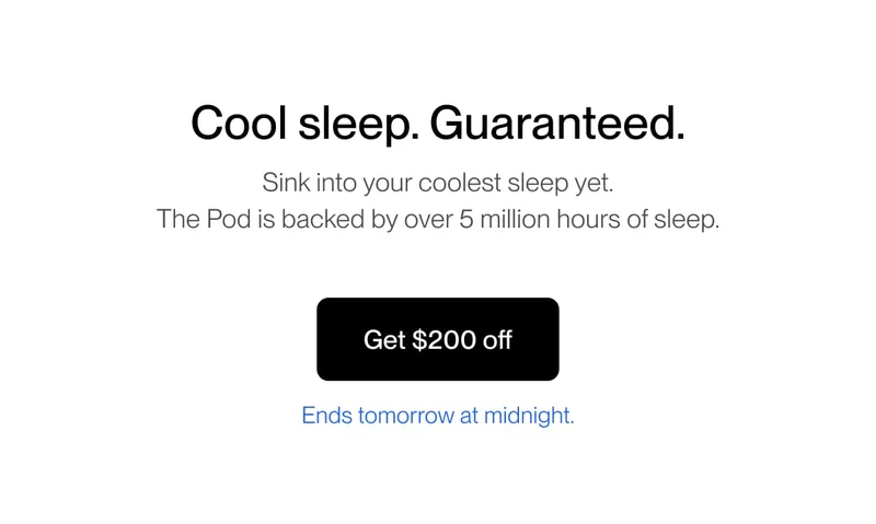 Cool sleep. Guaranteed.