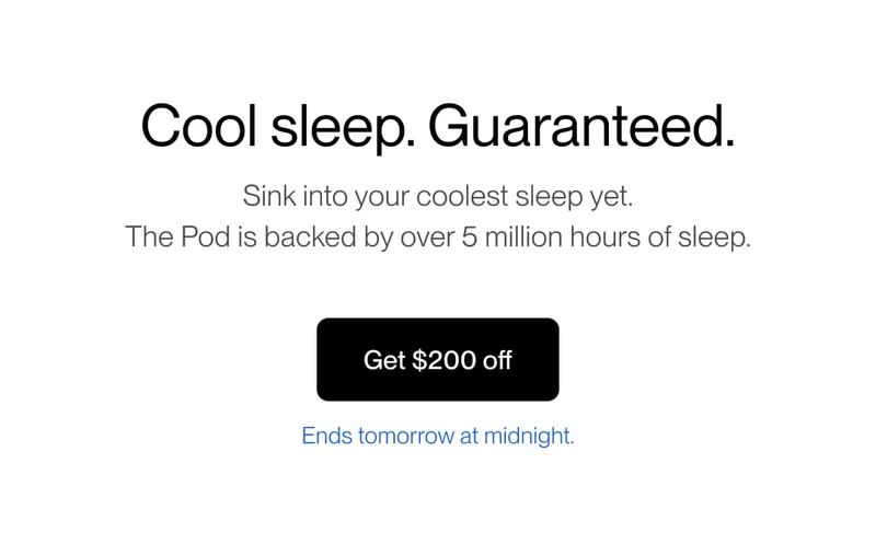 Cool sleep. Guaranteed.