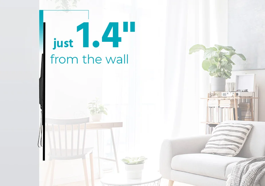 Heavy-Duty Low Profile Fixed TV Wall Mount