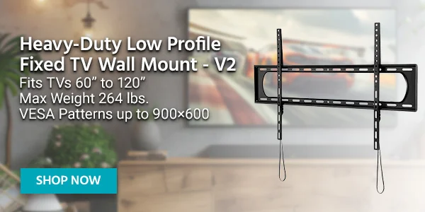 Heavy-Duty Low Profile Fixed TV Wall Mount