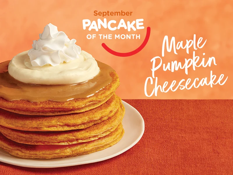 SEPTEMBER PANCAKE OF THE MONTH: MAPLE PUMPKIN CHEESECAKE