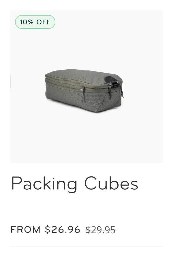 Packing cubes