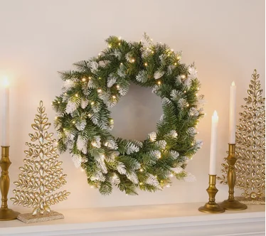 Bethlehem Lights 24" Wreath with 3-in-1 Micro LEDs