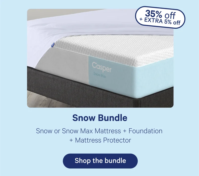 Snow Bundle; Snow or Snow Max Mattress + Foundation + Mattress Protector