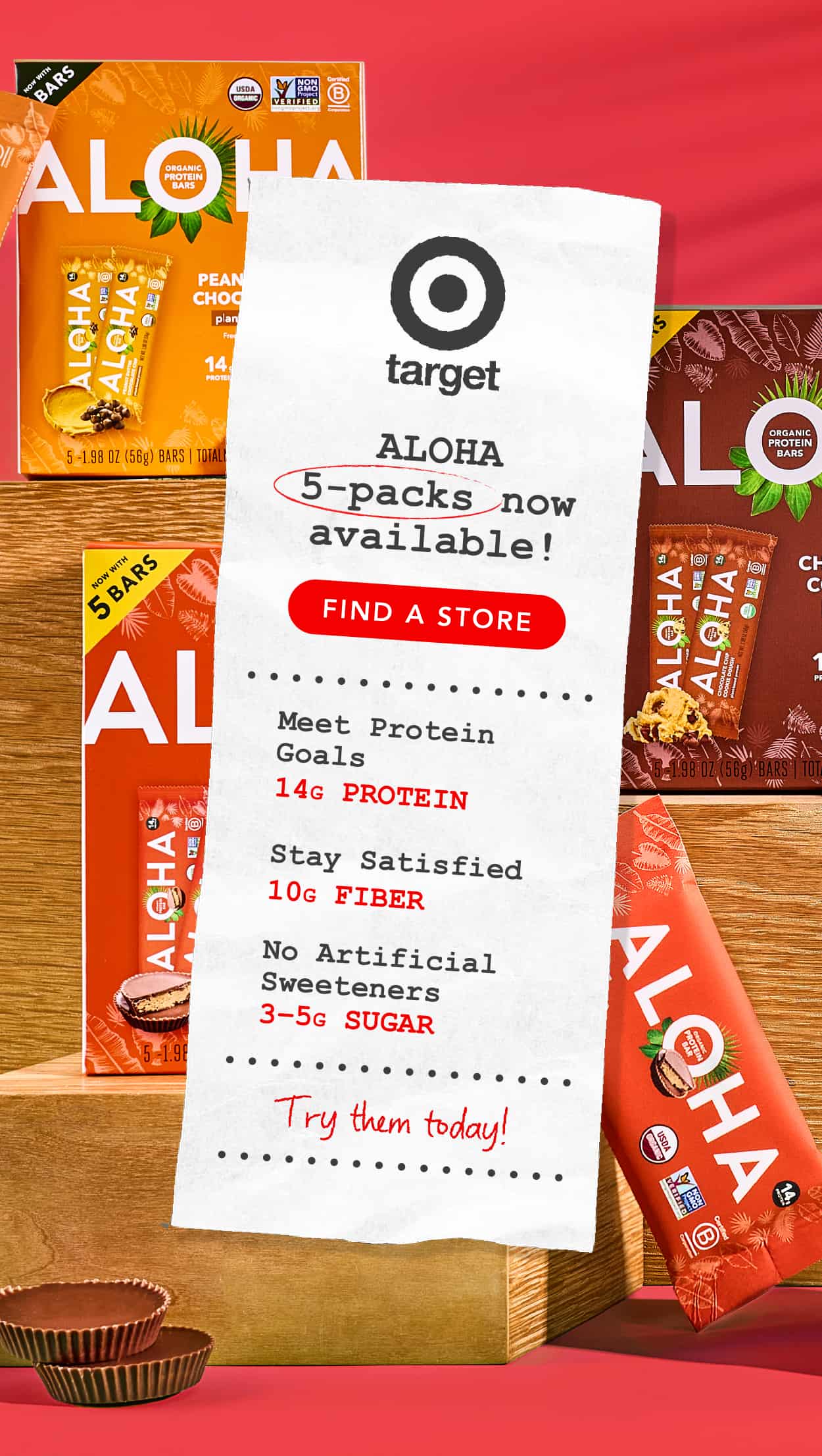 Find ALOHA 5-packs in more stores!