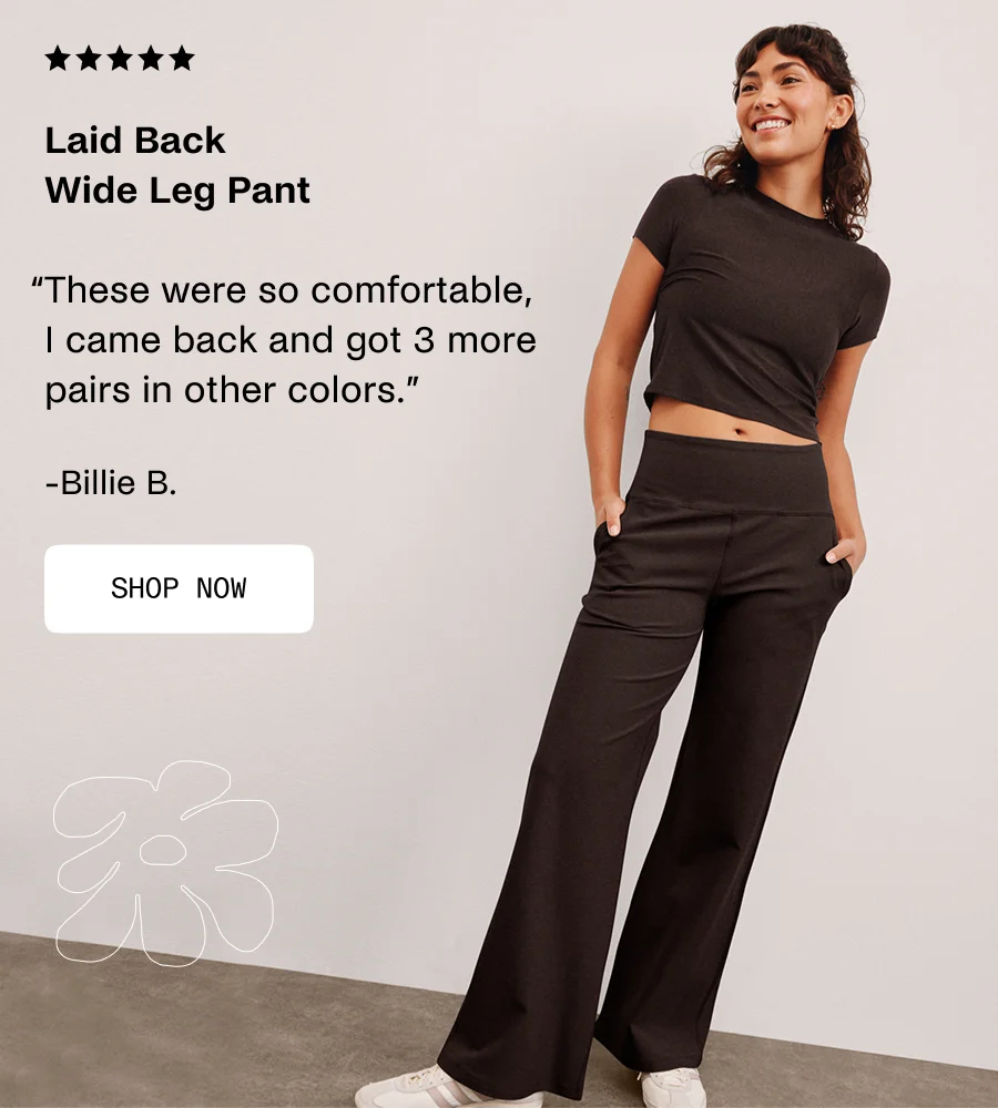 Spacedye Laid Back Wide Leg Pant in Dark Chocolate Heather