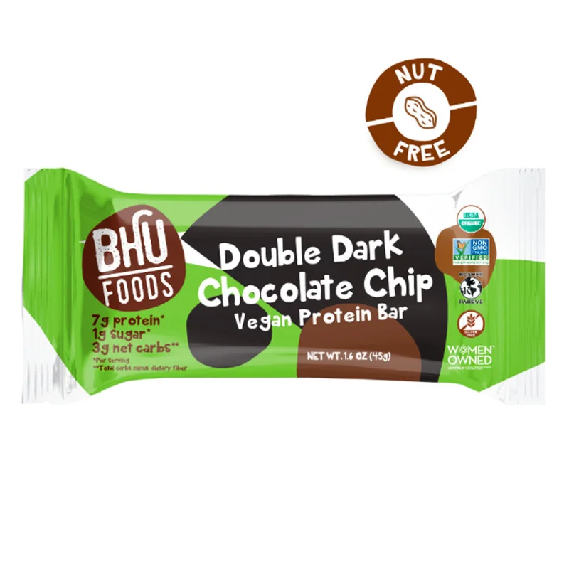 Image of Low Sugar, Vegan Protein Bar - Double Dark Chocolate Chip