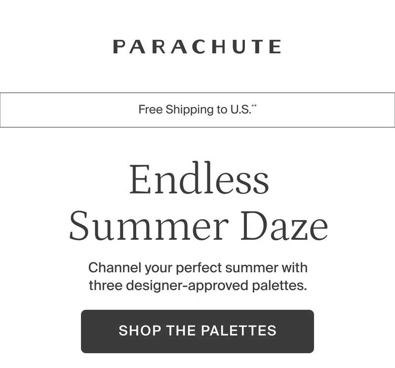 Endless summer daze. Shop the palettes.