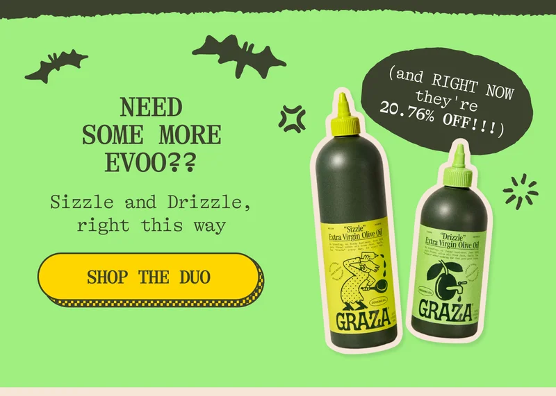 Need some bottles to squeeze?? Sizzle and Drizzle, this way (and RIGHT NOW they're 20.76% OFF!)