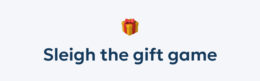 Sleigh the gift game