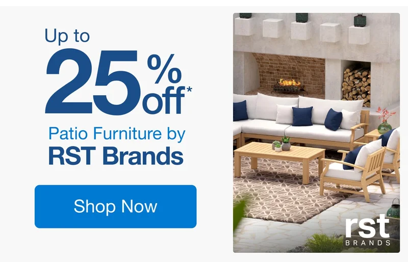 Up to 25% Off Select Patio Furniture by RST Brands*