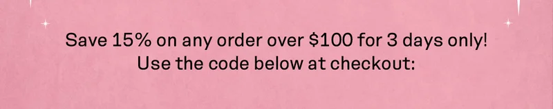 Flash Sale! 15% OFF Sitewide!
