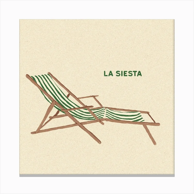Image of Long Chair Square Canvas Print