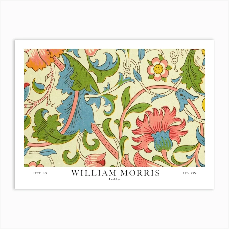 Image of William Morris Prints Lodden Original Landscapes Landscape Botanical Vintage Art Print