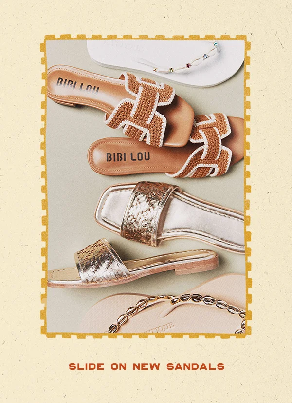 Slide on new sandals