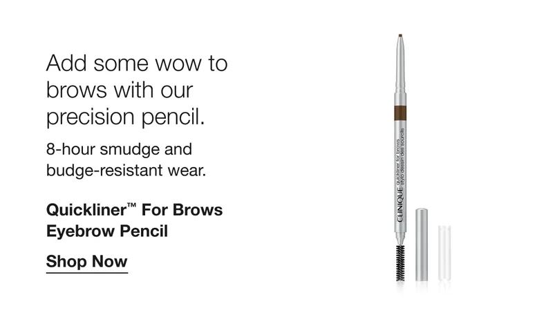 Add some wow to brows with our precision pencil. | 8-hour smudge and budge-resistant wear. | Quickliner™ For Brows Eyebrow Pencil | Shop Now