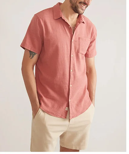 Stretch Selvage Short Sleeve Shirt