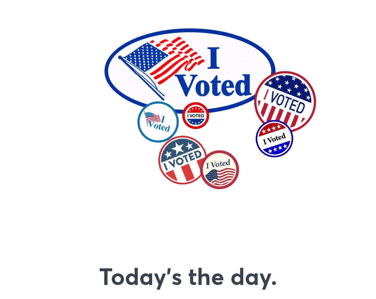Let’s get out there and vote, people.