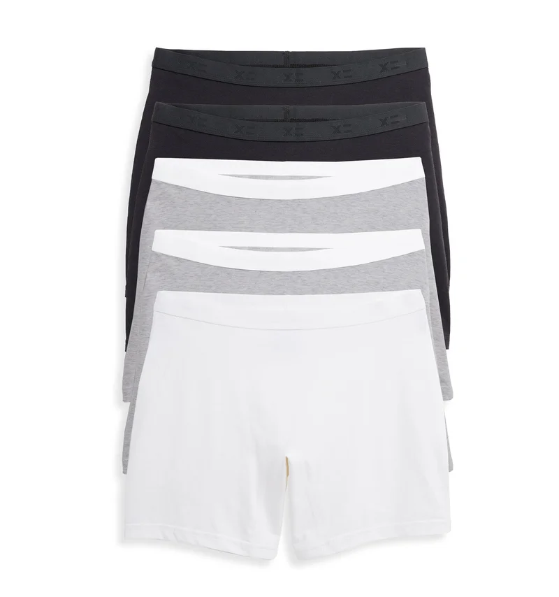 Image of Lightweight 6" No Fly Boxer Briefs 5-Pack  - Neutral