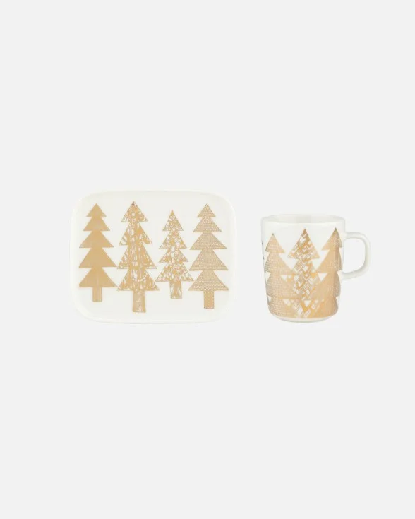 Kuusikossa mug and plate set